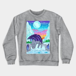 Wolves with wings Crewneck Sweatshirt